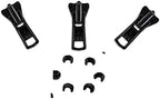 Zipper Repair Solution - #3 YKK Jacket Molded Vislon Sliders with Top Stops Included - Color: Black (3 Sliders Per Pack) Made in The United States