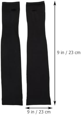 2pcs Black Cooling Arm Sleeves Summer Sunscreen Arm Covers UV Protection Outdoor Cycling Protectors for Men Wear-resistant Ice Silk Fabric Elbow Sleeve