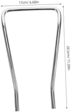 minkissy Salon Chair Foot Rest Bracket Barber Chair Air Rod Pump Base Replacement Metal Ergonomic Easy to Install