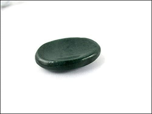 Jet International Bloodstone Worry Stone Irish Carved India Handcrafted A++ Crystal Free Pouch Booklet Palm Thumb Stress Relief