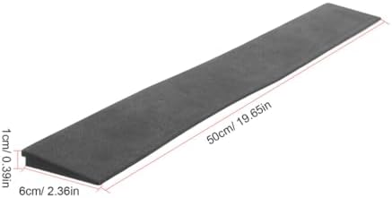 BETOOKY Home Threshold Ramp Pads 2pcs Rubber Sweeping Robot Ramp Cushions 50cm Long 1cm High for Indoor Doorway Transition and Wheelchair Access