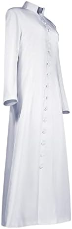 Medieval Priest Costume Long Clergy Robes Clergy Costume Pastor Minister Coat for Halloween Cosplay
