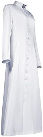 Medieval Priest Costume Long Clergy Robes Clergy Costume Pastor Minister Coat for Halloween Cosplay
