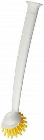 RINNIG Dish brush, bright yellow/off-white