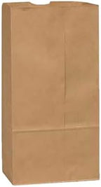 Duro 80982 12 lb. Kraft Paper Grocery Bag - 500 / CS