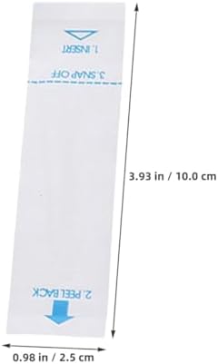 Ciieeo 100pcs Disposable Thermometer Probe Protective Covers Sleeves Digital Protector for Veterinary and Home Use White Paper Film