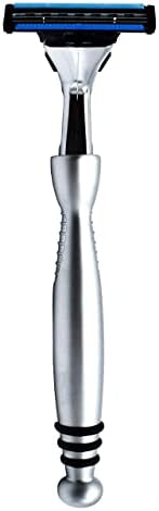 Taconic Shave, Gillette Sensor & Sensor Excel Compatible Heavyweight Triple Blade Pivot Head Razor, Includes 1 Preloaded Blade - Delivers a Smooth, Close & Comfortable Shave