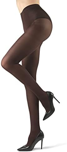 Levante Modal Top 70 Denier Control Top Opaque Tights Moka Medium