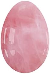 Undrilled Yoni Eggs Natural Real Jade Massage Egg for Women Kegel Exercise Feminine Hygiene Massage Balls,Rose Quartz,L-4.5x3cm