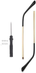 Eyeglass Arm Replacement, 1 Pair Metal Glasses Replacement Temple, Universal Eyeglass Legs Replacement (Gold)