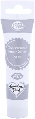 Rainbow Dust ProGel Concentrated Paste Food Colouring - Grey