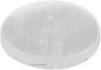 Amazing Gemstone Selenite Crystal Charging Plate for Crystals and Healing Stones, 4" Selenite Crystal Plate Coaster for Home, Office Table Decor (Selenite Round Disc)