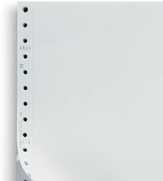 Staples Computer Paper, 9 1/2" x 11", Perforated, Blank White, 15lb, 3,200/Box, For Office, School & Home