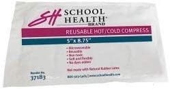 School Health - Reusable Hot/Cold Gel Compress Pack, Plastic, 4 x 9 Inch - 12/case, Non-Toxic, Latex-Free, Flexible, Microwaveable, Freezable, for Injury Treatment