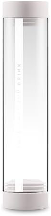 VitaJuwel Sana DIAMONDS cloud white | Crystal Water Carafe with Genuine Diamond Slivers (4ct.) & Clear Quartz - Invigorating, Energizing & Exhilarating