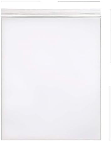 AM-Ink 200-Pcs 6x9 Poly Self Sealing Storage Reclosable Resealable Clear Plastic Bags 2 MIL