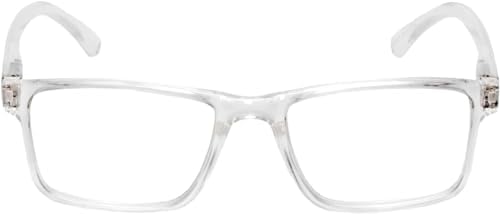 Calabria L2007 Designer Rectangular Reading Glasses Men Women Single Power Readers Stylish Trendy Durable Modern Eyeglasses