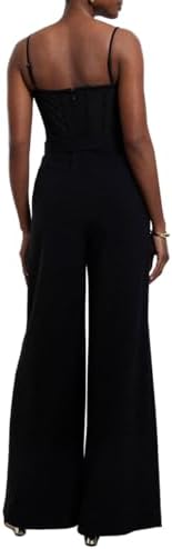 BCBGMAXAZRIA Women's Sleeveless Sweetheart Neck Bustier Jumpsuit