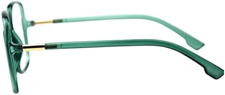 Shiratori Woman's New Retro Blue Light Blocking Glasses Oversized Nerd Eyeglasses Frame Anti Blue Ray Computer Game Glasses Green