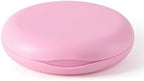 JMU Retainer Case, Orthodontic Retainer Case with Mirror, Pink