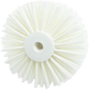 SPARTA 45007EC02 Plastic Multi-Purpose Valve Brush, Pipe Brush, Round Brush With Polyester Bristles, Color Coded For Commercial Cleaning, Kitchen, Restaurant, Bathroom, 5.7 X 7 X 5.7 Inches, White