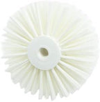 SPARTA 45007EC02 Plastic Multi-Purpose Valve Brush, Pipe Brush, Round Brush With Polyester Bristles, Color Coded For Commercial Cleaning, Kitchen, Restaurant, Bathroom, 5.7 X 7 X 5.7 Inches, White