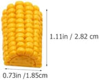 DOITOOL 40 Pcs Fake Mini Corn on the Cob DIY Phone Case Charms Micro Landscape Adornments for Handmade Phone Covers Crafting Photo Props