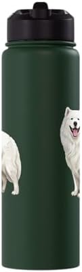 Samoyed Dog Breed Pet Cute Graphic Stainless Steel Insulated Water Bottle
