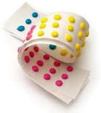 Old Fashioned Candy Buttons - Pack of 3 - Retro Candy Dots - .5 oz. Sheets