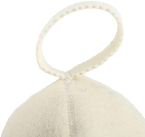 Wool Felt Sauna Hat, Breathable Thick Sauna Cap for Men and Women with Hang Loop, Protects Head from Heat and Eyes from Hurting for Bathing and Steaming