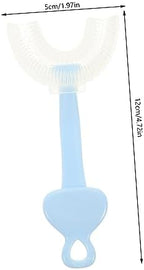 FOMIYES U-Shaped Kids Toothbrush Set 4-Piece Safe Manual Toothbrush for Toddlers Ergonomic Design for Easy Cleaning for Daily Use and Travel