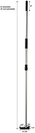 Telescoping Cargo Tool/Multi-Use Cargo Retriever/Extendable Reaching Aid/Reacher/Grabber (Classic Aluminum)