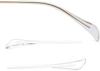 Sunglass Temple Tips,Replacement Ear Sock Glasses End Tips/Eye Tips Retainer,Clear Eyeglasses Piece Tube Sleeve Anti-Slip for Aviator Sunglass Eye Glasses Frames/Thin Metal Eyewear Frame