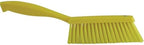 Vikan 45876 Bench Cleaning Brush, Polypropylene/Polyester Soft Bristle Dustpan Brush & Sweeper With Handle, 14-Inch, Yellow