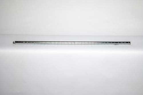 Stainless Steel Chrome Wire Shelving Posts – Set of 4 Adjustable Poles (24") – Heavy Duty, Commercial Grade for Wire Racks & Storage Shelving Units