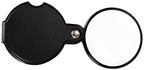 3pcs10x Small Pocket Magnify Glass Premium Folding Mini Magnifying Glass with Rotating Protective Leather Sheath, Apply to Reading, Science, Jewelry, Hobbies, 1.96in.
