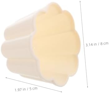Zerodeko 8 Pcs Gelatin Molds Flower Shape Baking Moulds Jelly Cake Molds Versatile for Baking Freezing,3.14X3.14X1.97in