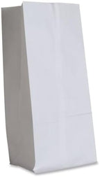General GW20500 #20 Paper Grocery Bag, White, Standard 8 1/4 x 5 5/16 x 16 1/8 (Case of 500 Bags)