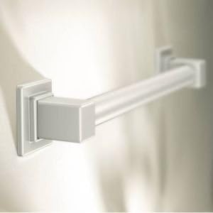 Moen YG8818CH Bathroom Safety 18-Inch Stainless Steel Modern Bathroom Grab Bar, Chrome