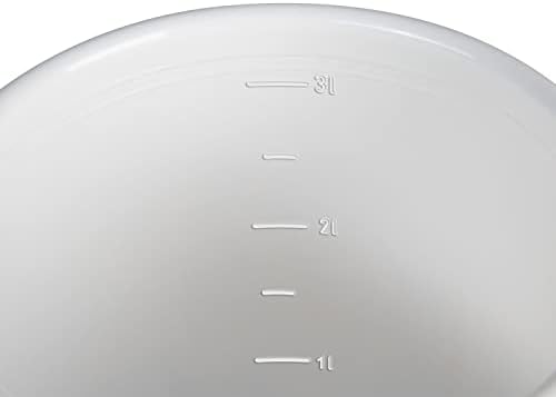 Westmark 2 Milk/Storage/Food Buckets with Handle and Lid, Capacity: 2 L and 3 L, Plastic, Maxi, White, 237922E7