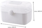 COLLBATH Portable Medical Storage Box Multifunctional Emergency Kit with Safety Knob Design for Organized Medicine for Home and Outdoor Use