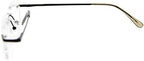 Eyekepper Mens Womens Spring Hinges Rimless Reading Glasses Black +1.75
