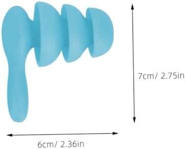 Waterproof Soundproof 2 Pairs Swimming Earbuds Noise Reduction Hearing Protection for Studying Bathing Sleep Blue