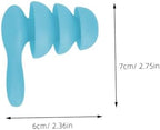 Waterproof Soundproof 2 Pairs Swimming Earbuds Noise Reduction Hearing Protection for Studying Bathing Sleep Blue