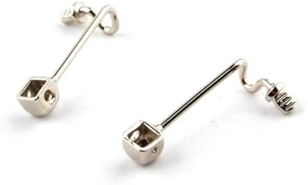100 Pieces Glasses Nose Pad Arms Metal Rimless Optical Frame Nose Bridge Glasses Accessories