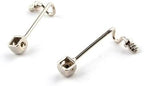 100 Pieces Glasses Nose Pad Arms Metal Rimless Optical Frame Nose Bridge Glasses Accessories
