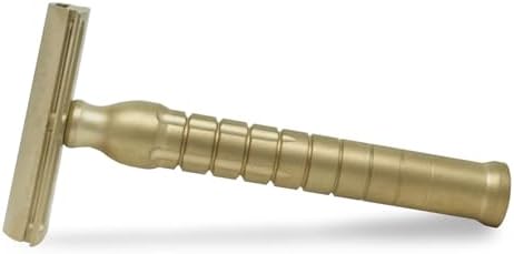 The Goodfellas’ Smile Bayonetta CNC‑Machined 100 % Brass Double‑Edge Safety Razor – Precision Comfort Shave Design, Sand‑Blasted Satin Finish, Crafted in Italy