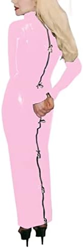 Lockable Costume Lockable Dress Bag Wear Male Women Night Club Wear,Light Pink,XL