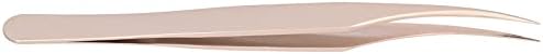 Naroote Lash Tweezers, Lash Tweezers Stainless Steel Eyelash Extension with Exceptional Accuracy and Flair for Separation of False Eyelashes (#4)