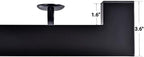 3 Ft Aluminum Handrail Stair Rail Metal Railing Grab Bar Kit Staircase Handrails Matte Black